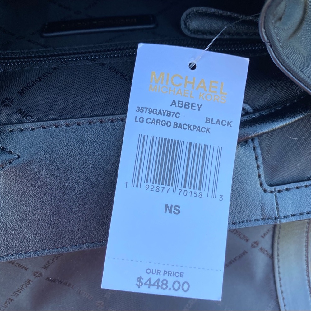 NWT Michael Kors Abbey Large Backpack - Picture 4 of 4